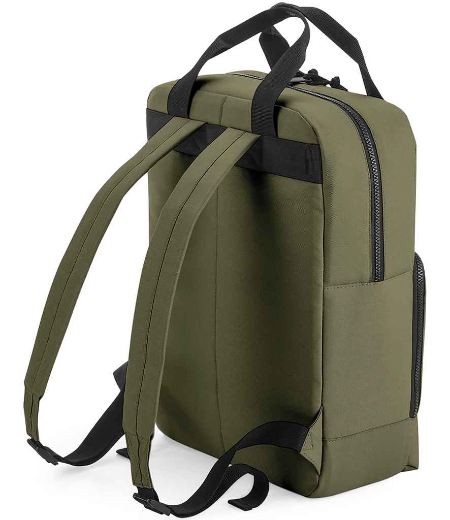 BagBase Recycled Twin Handle Cooler Backpack - Military Green