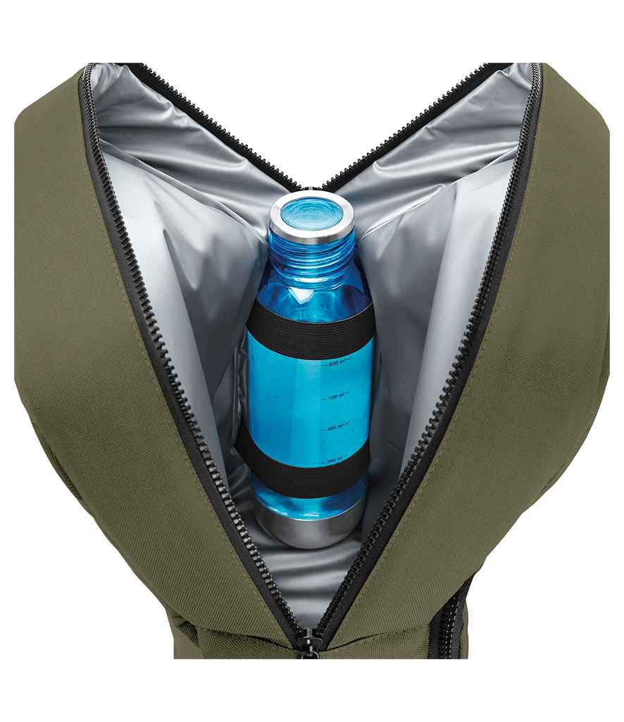 BagBase Recycled Twin Handle Cooler Backpack - Military Green