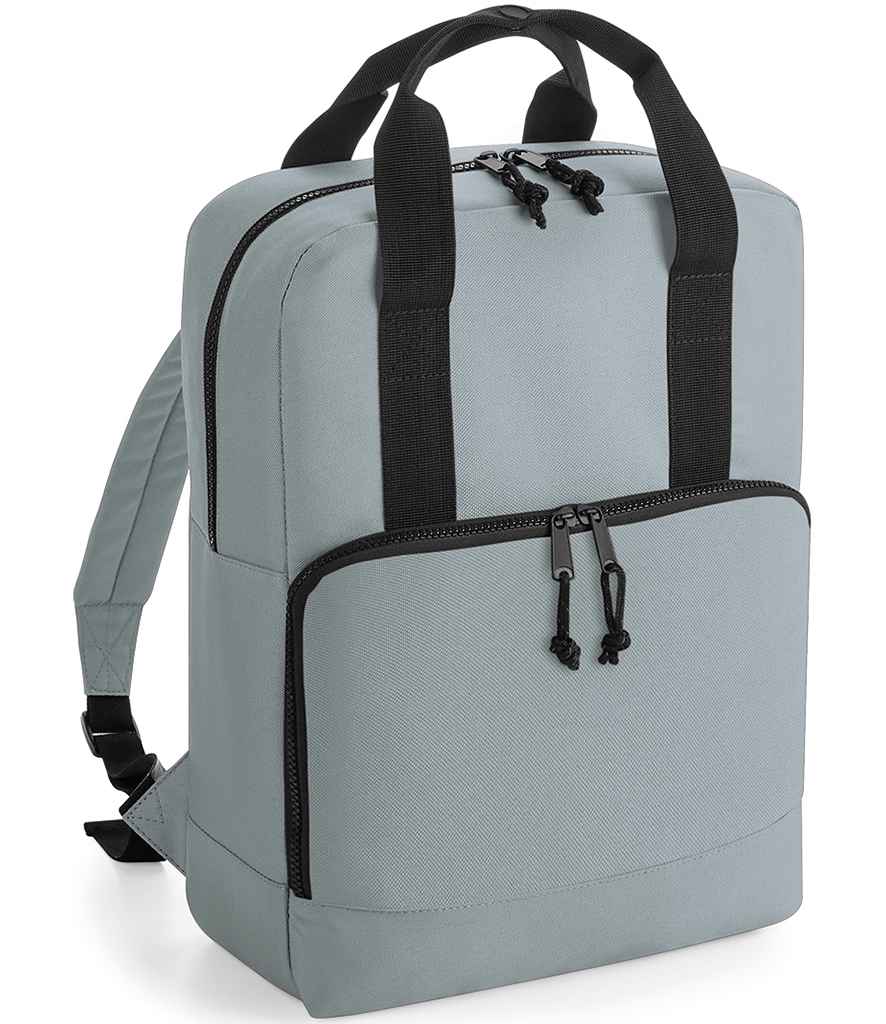 BagBase Recycled Twin Handle Cooler Backpack - Pure Grey