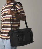 BagBase Recycled Large Cooler Shoulder Bag - Black