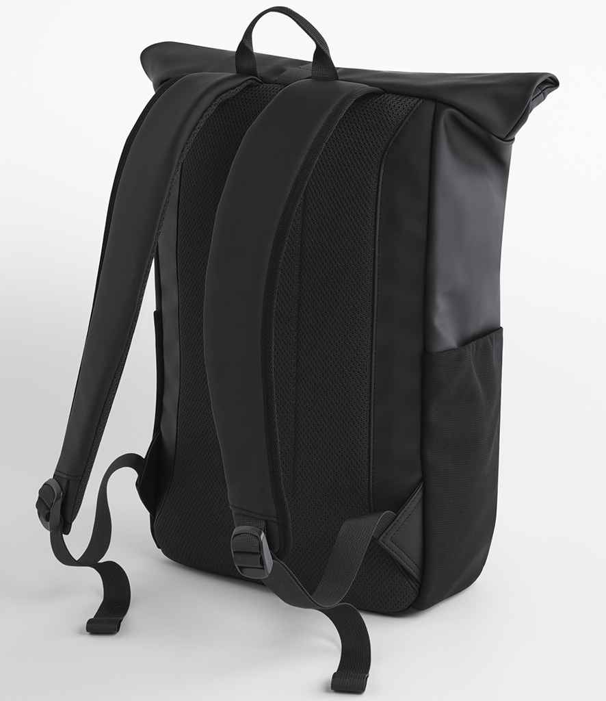 BagBase Athlux Roll-Top Backpack - Black