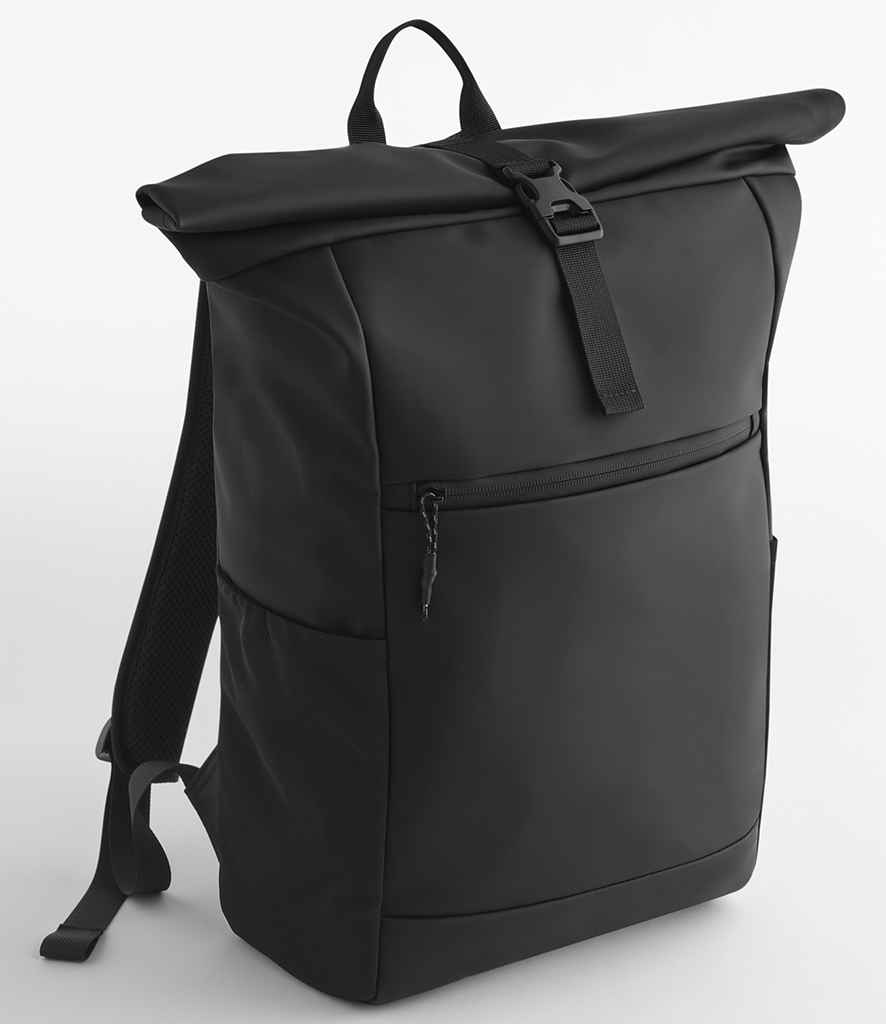 BagBase Athlux Roll-Top Backpack - Black