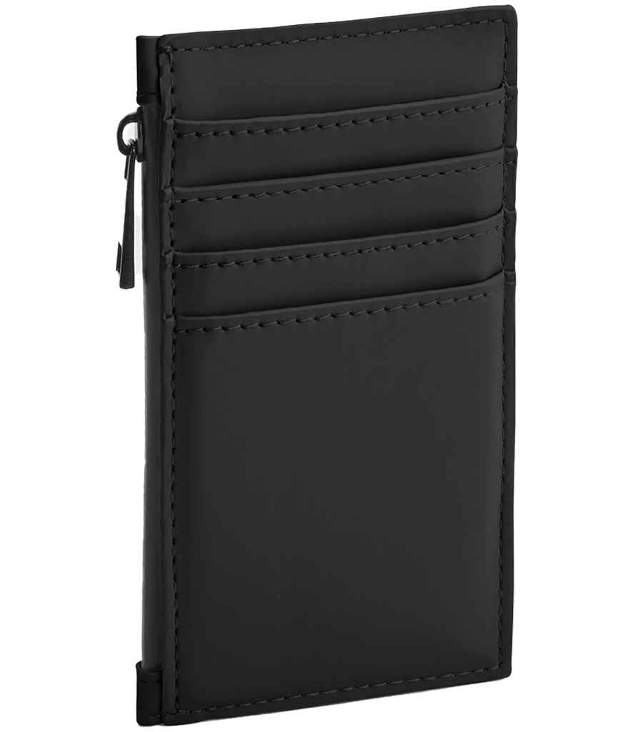 BagBase Matte PU Card Holder - Black