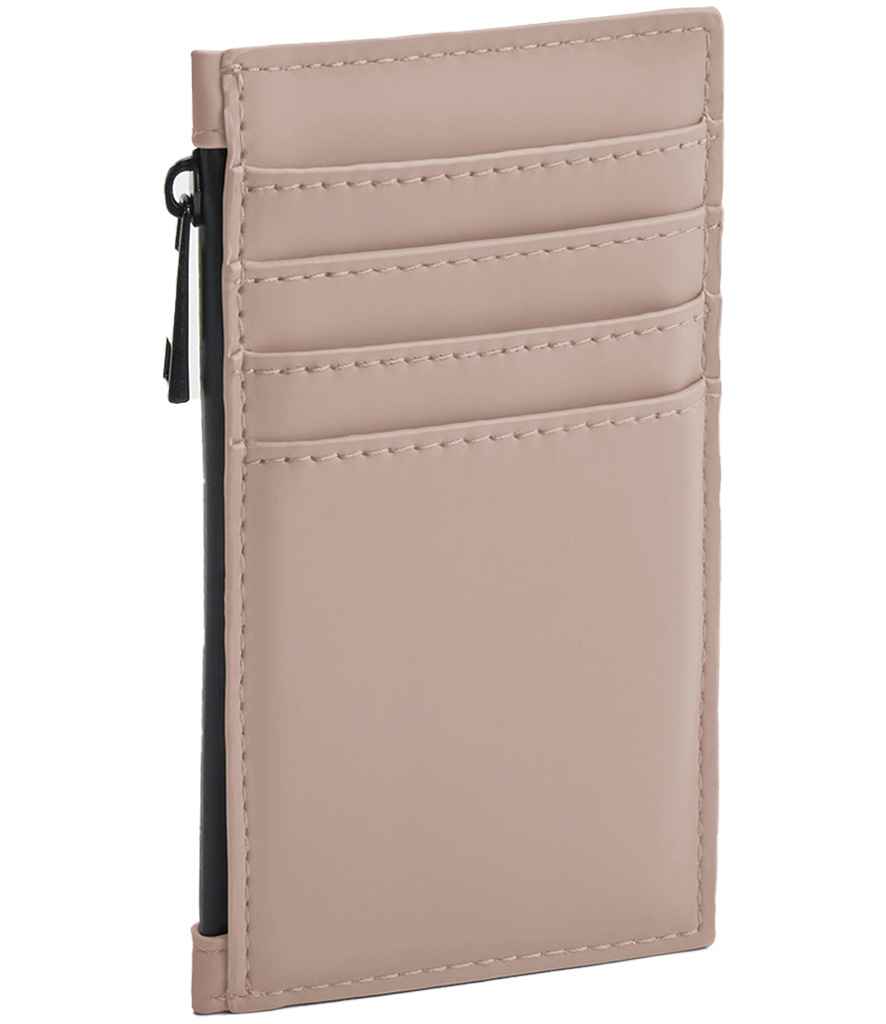 BagBase Matte PU Card Holder - Nude Pink