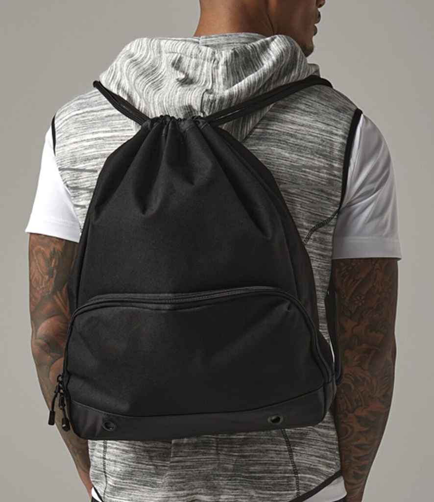 BagBase Athleisure Gymsac - Black/Black