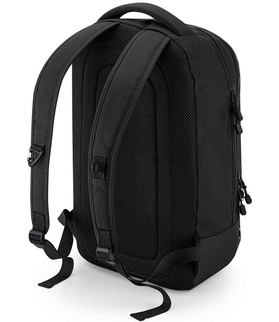 BagBase Athleisure Sports Backpack - Black/Black