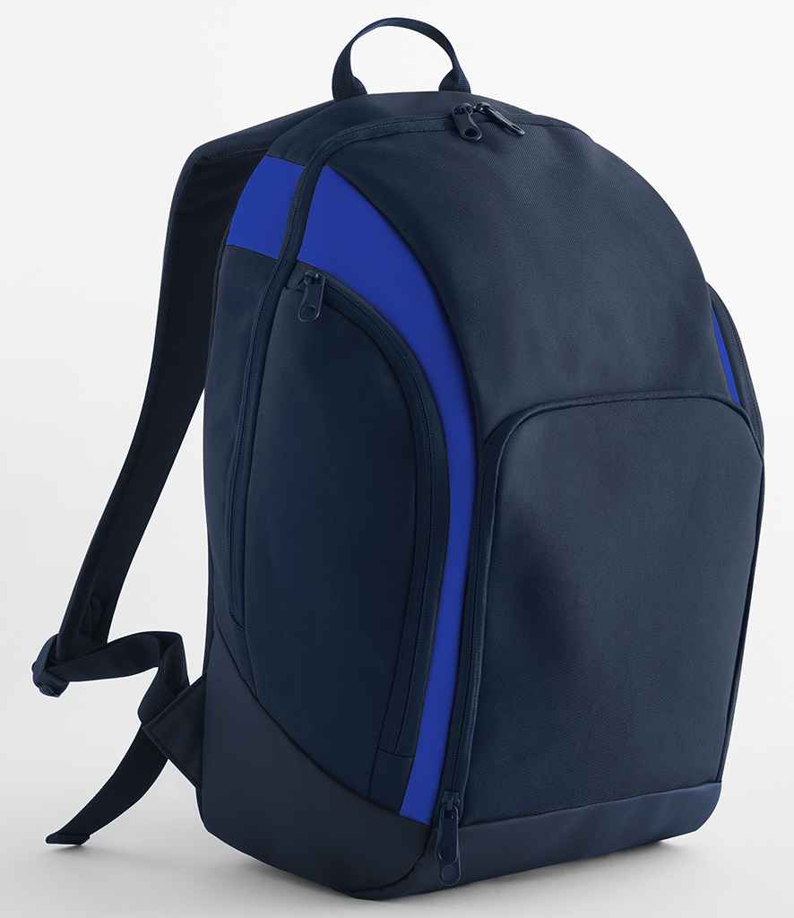 BagBase Teamwear Backpack - Navy/Royal Blue