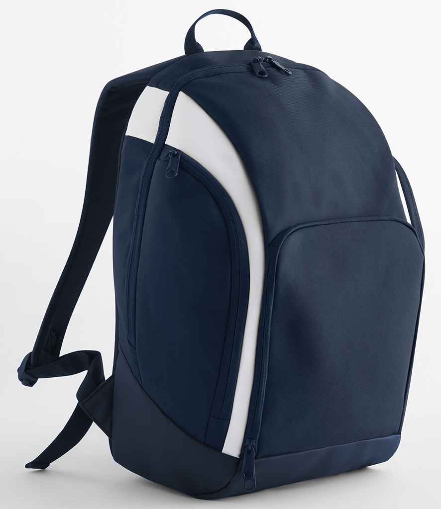 BagBase Teamwear Backpack - Navy/White