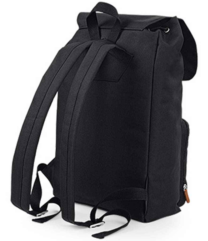 BagBase Vintage Laptop Backpack - Black/Brown