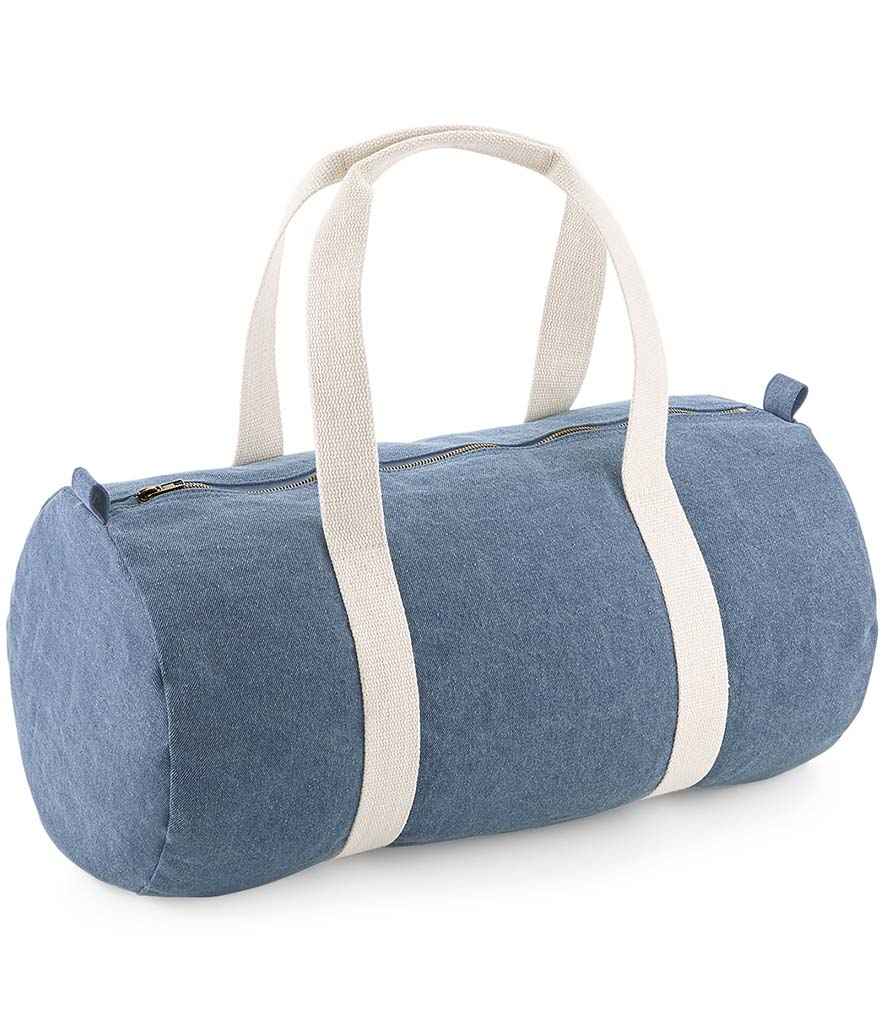 BagBase Denim Barrel Bag - Light Denim