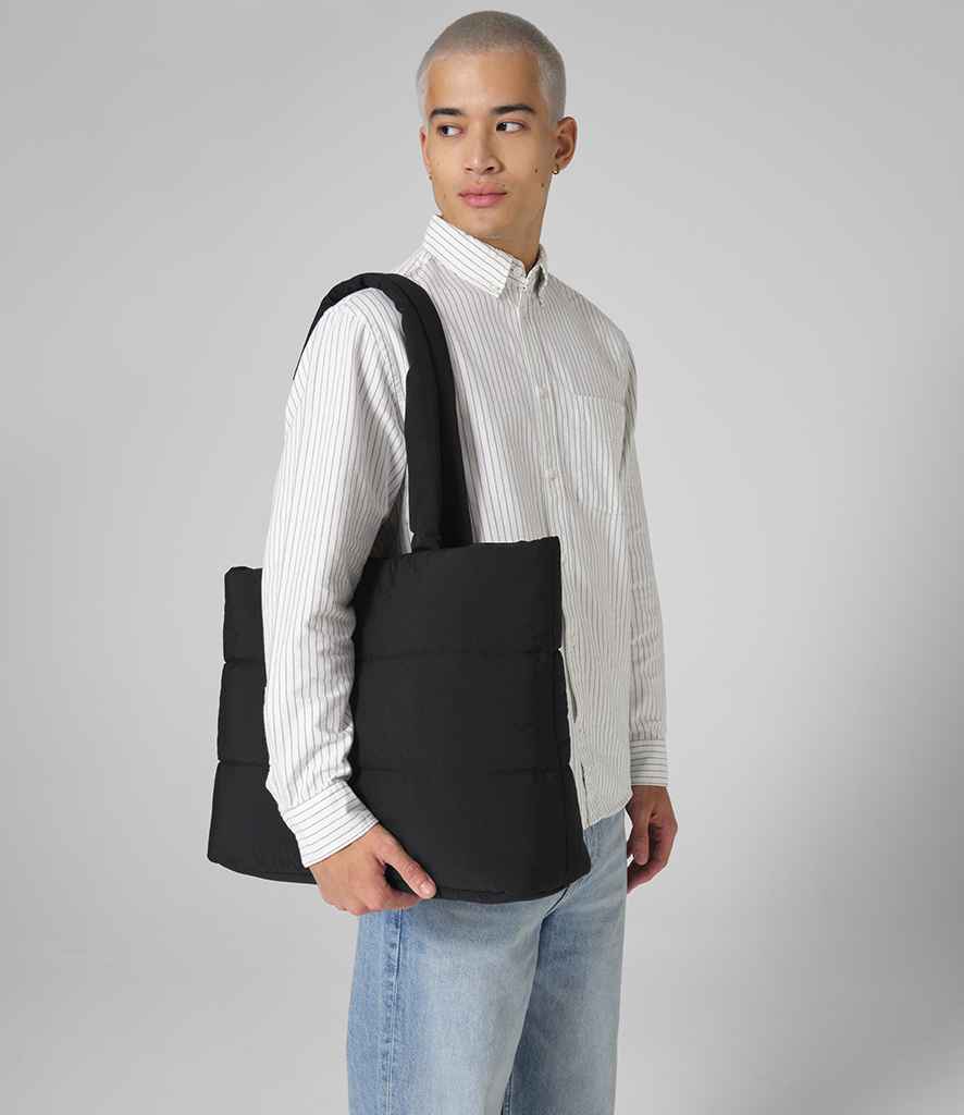 BagBase Quilted Tote Bag - Black