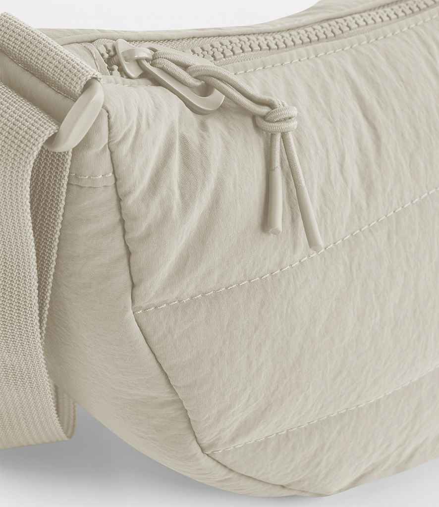BagBase Quilted Cross Body Bag - Natural Stone