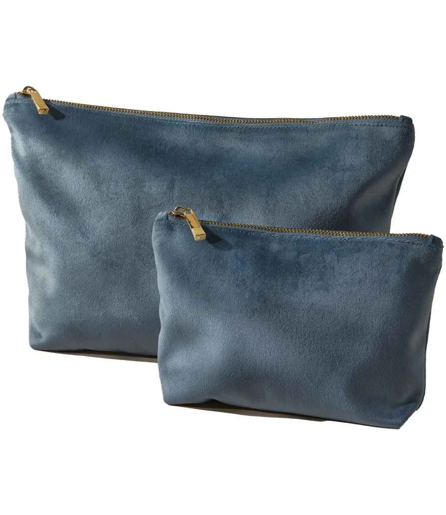 BagBase Velvet Accessory Bag - Blue Topaz