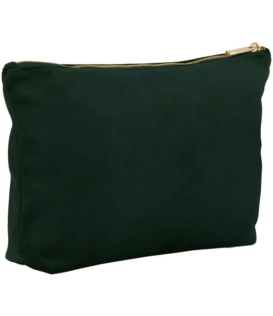 BagBase Velvet Accessory Bag - Dark Emerald
