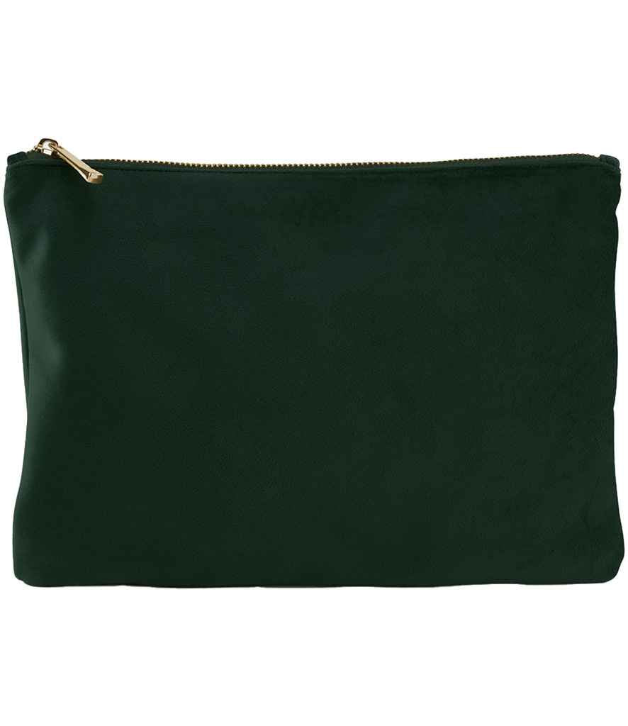 BagBase Velvet Accessory Pouch - Dark Emerald