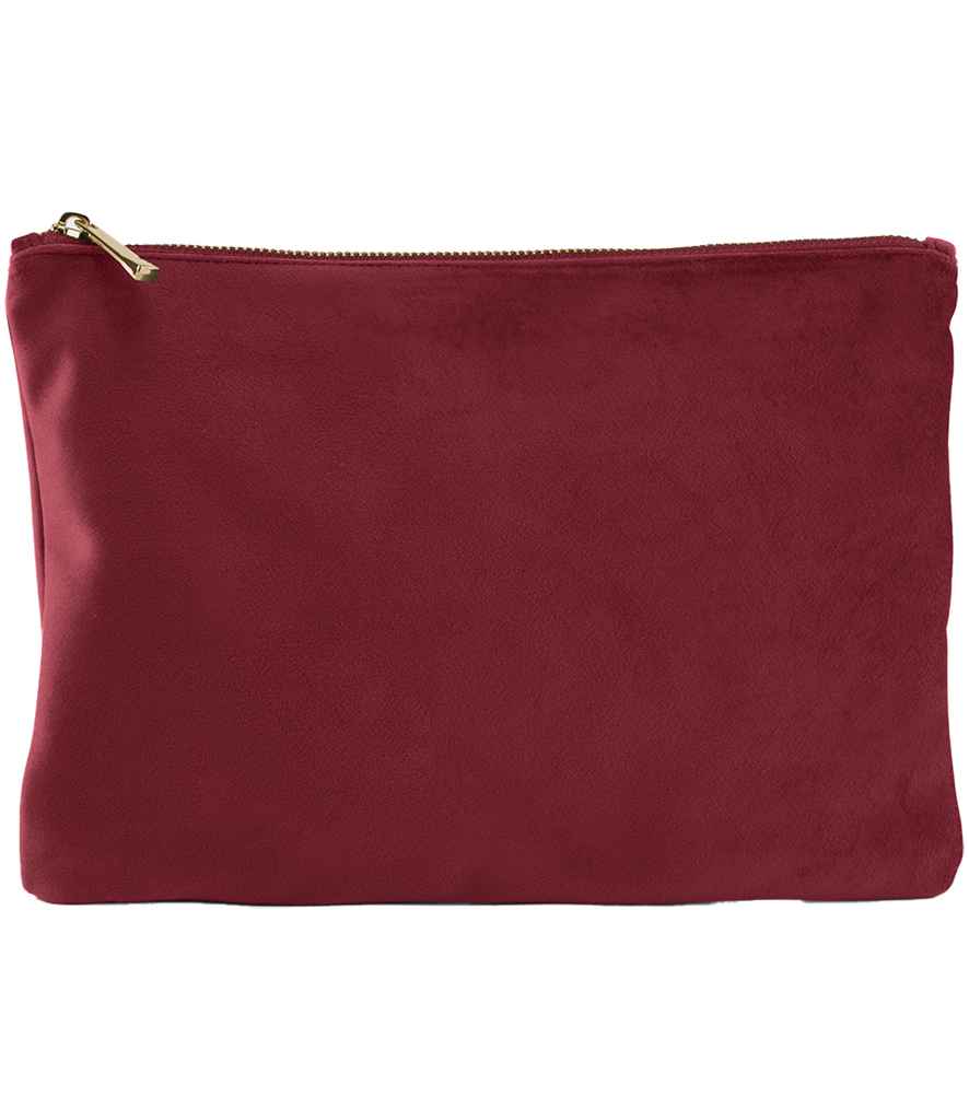 BagBase Velvet Accessory Pouch - Ruby Red