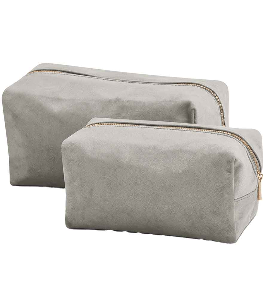 BagBase Velvet Toiletry/Accessory Case - Moonstone