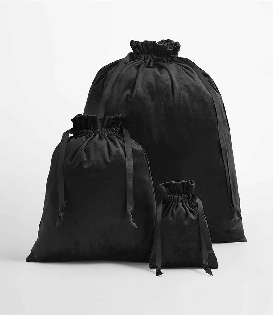 BagBase Velvet Gift Bag - Black Onyx