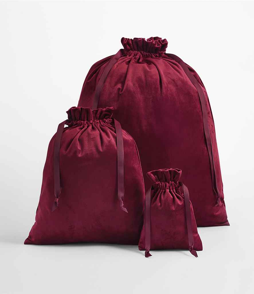 BagBase Velvet Gift Bag - Ruby Red