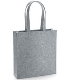 BagBase Felt Tote Bag - Grey Melange