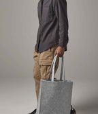 BagBase Felt Tote Bag - Grey Melange