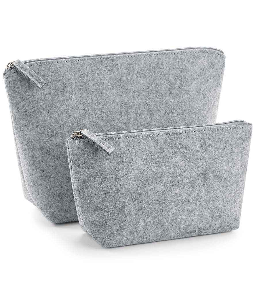 BagBase Felt Accessory Bag - Grey Melange