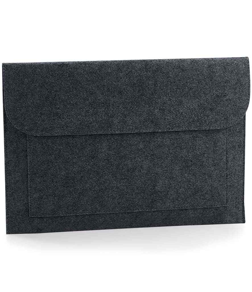 BagBase Felt Laptop/Document Slip - Charcoal Melange
