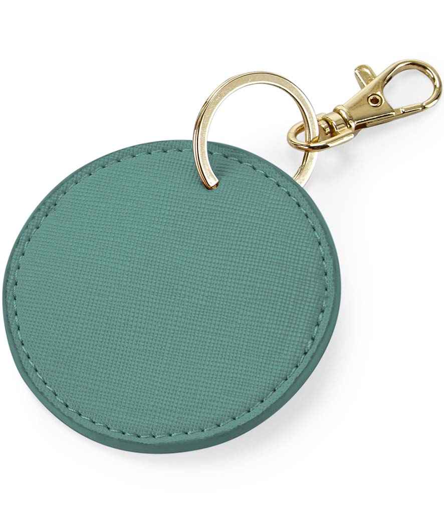 BagBase Boutique Circular Key Clip - Sage Green