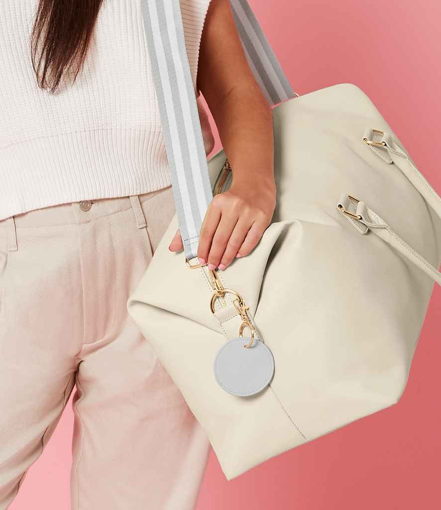 BagBase Boutique Circular Key Clip - Soft Grey