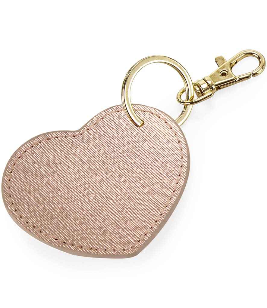BagBase Boutique Heart Key Clip - Rose Gold