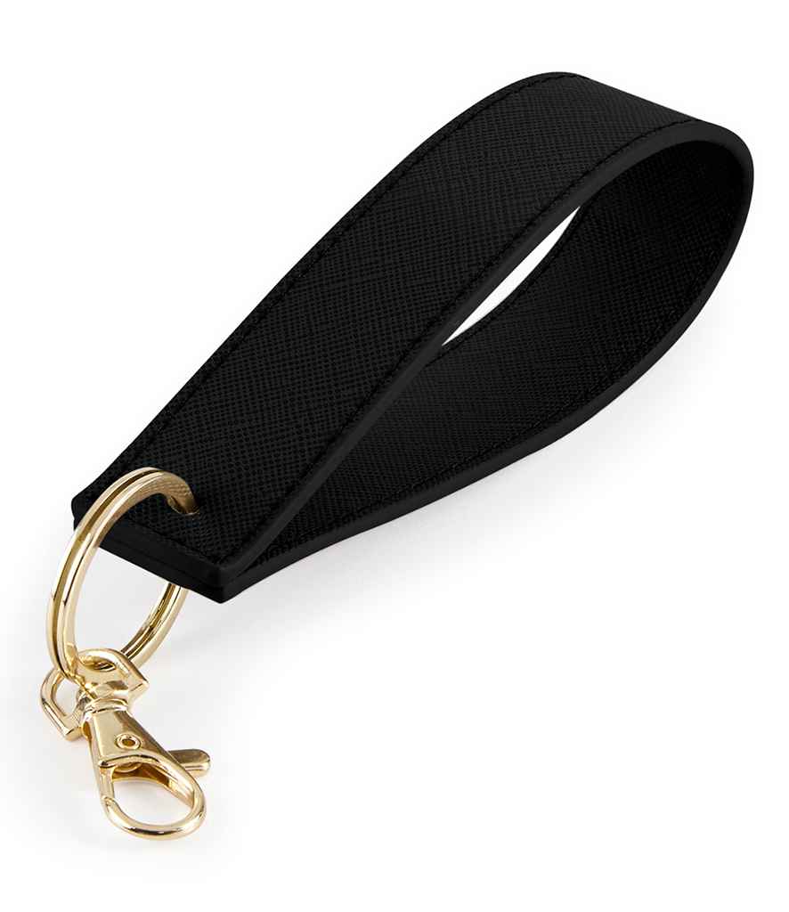 BagBase Boutique Wristlet Key Ring - Black