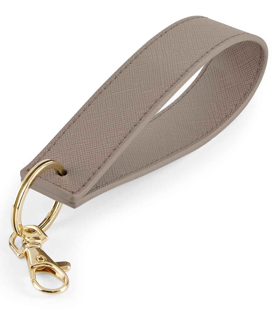 BagBase Boutique Wristlet Key Ring - Taupe