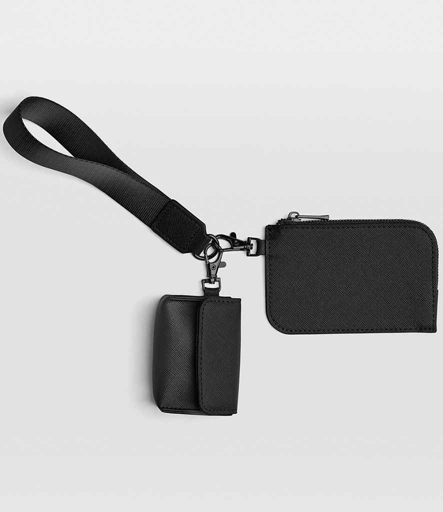 BagBase Boutique Pouch Wristlet - Black/Black
