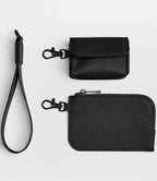 BagBase Boutique Pouch Wristlet - Black/Black