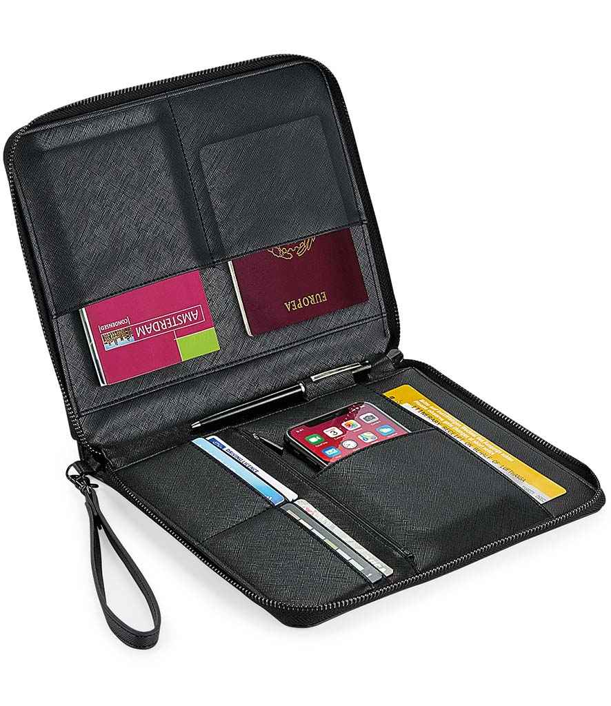 BagBase Boutique Travel/Tech Organiser - Black/Black