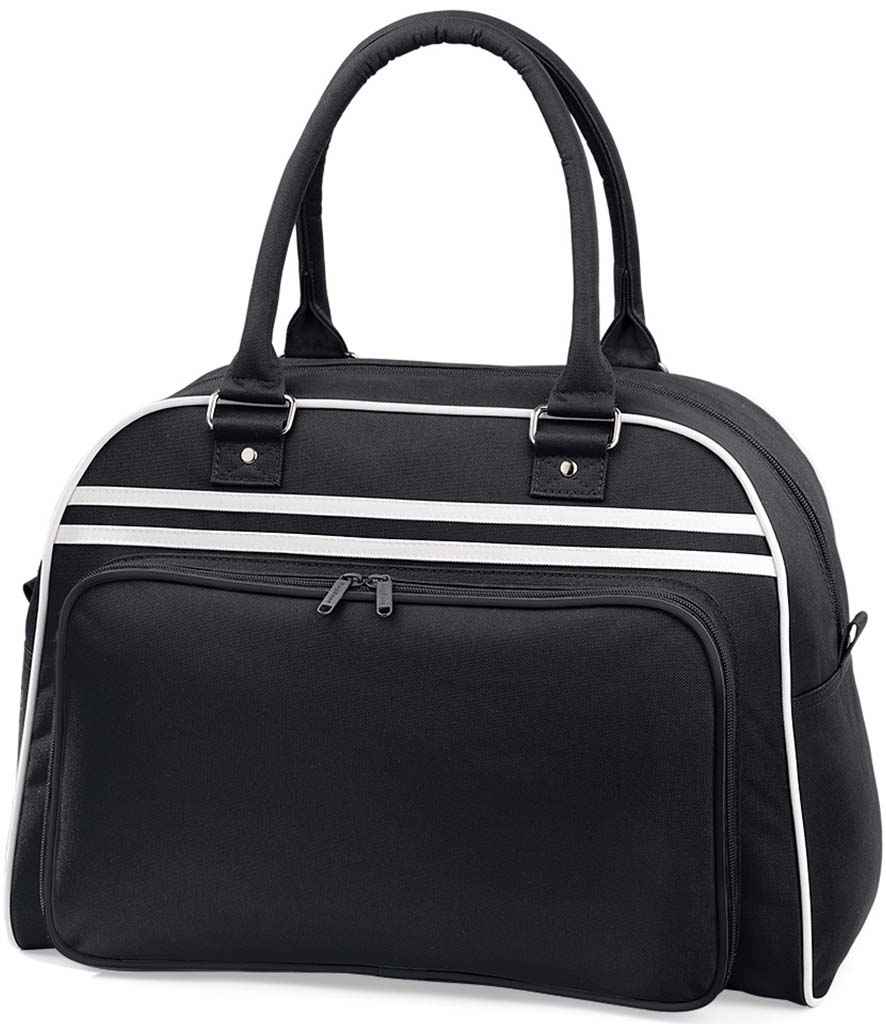 BagBase Retro Bowling Bag - Black/White