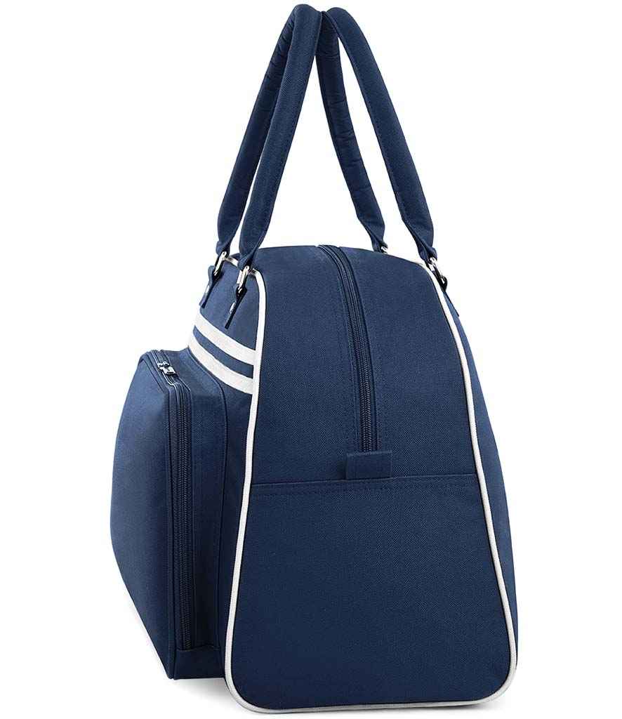 BagBase Retro Bowling Bag - French Navy/White