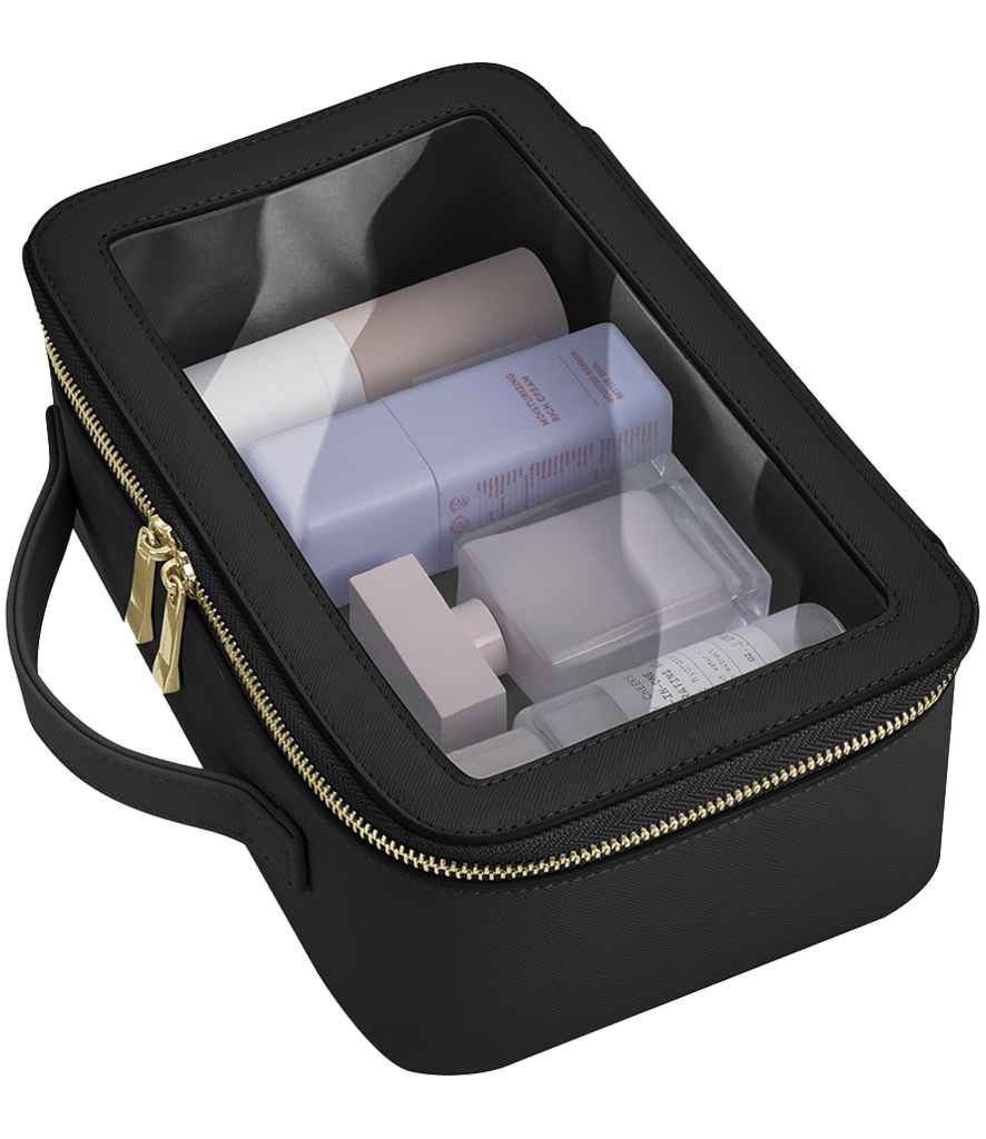BagBase Boutique Clear Window Travel Case - Black