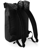 BagBase Tarp Roll-Top Backpack - Black