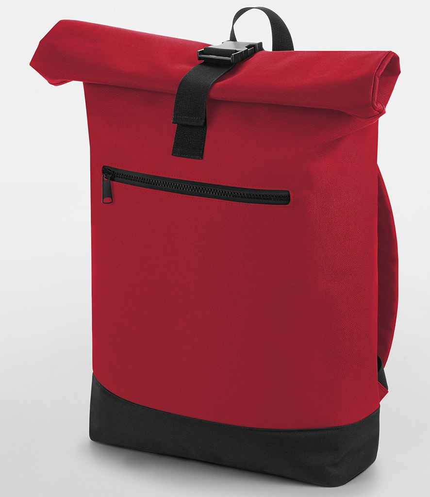BagBase Roll-Top Backpack - Classic Red