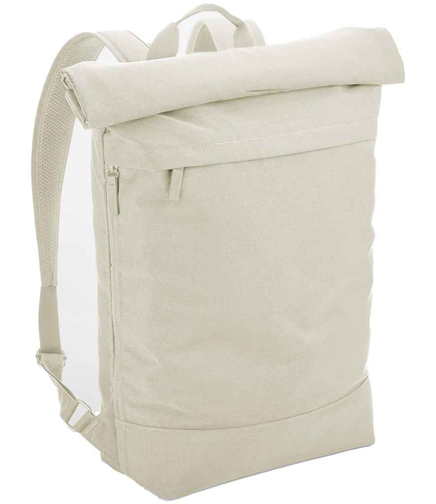 BagBase Simplicity Roll-Top Backpack - Beige