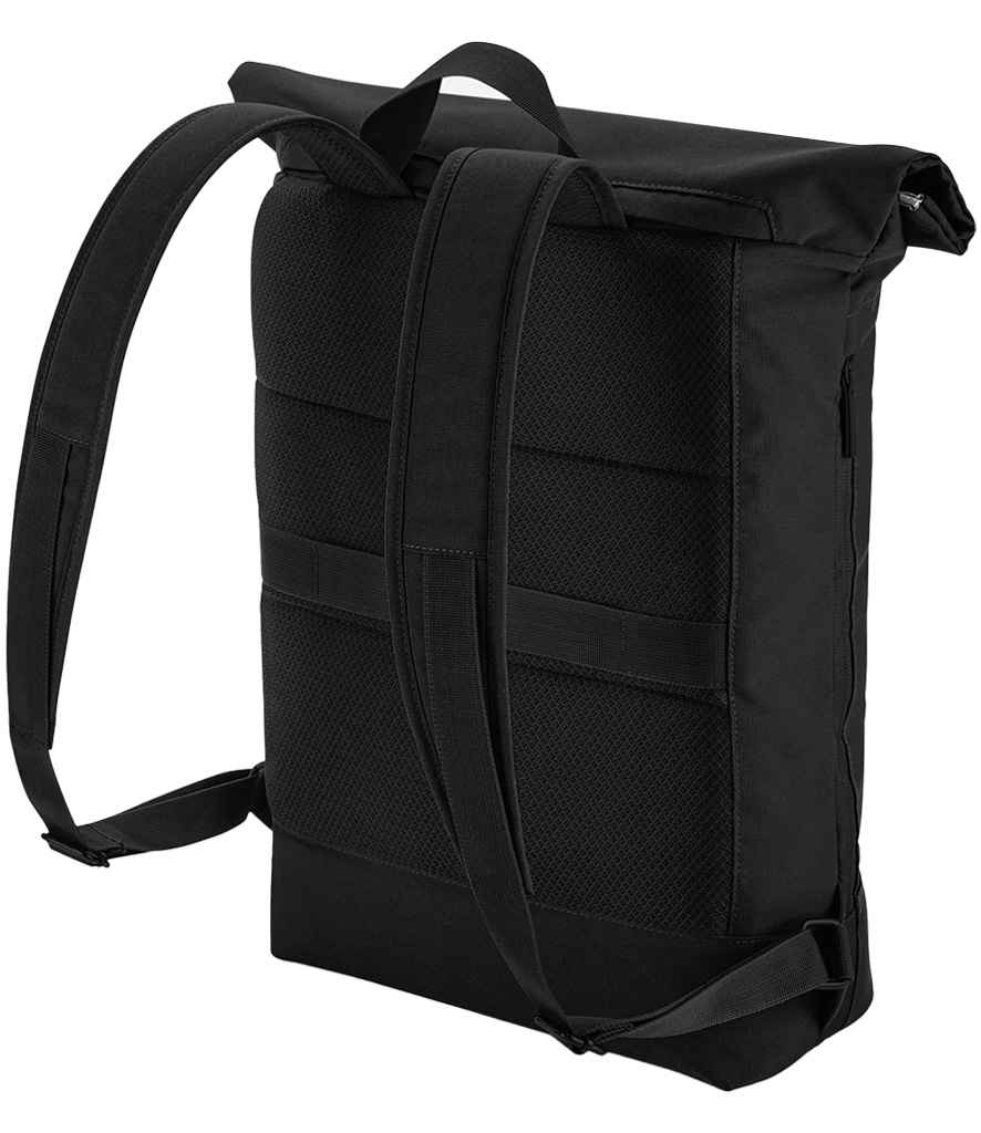 BagBase Simplicity Roll-Top Backpack - Black
