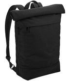 BagBase Simplicity Roll-Top Backpack - Black