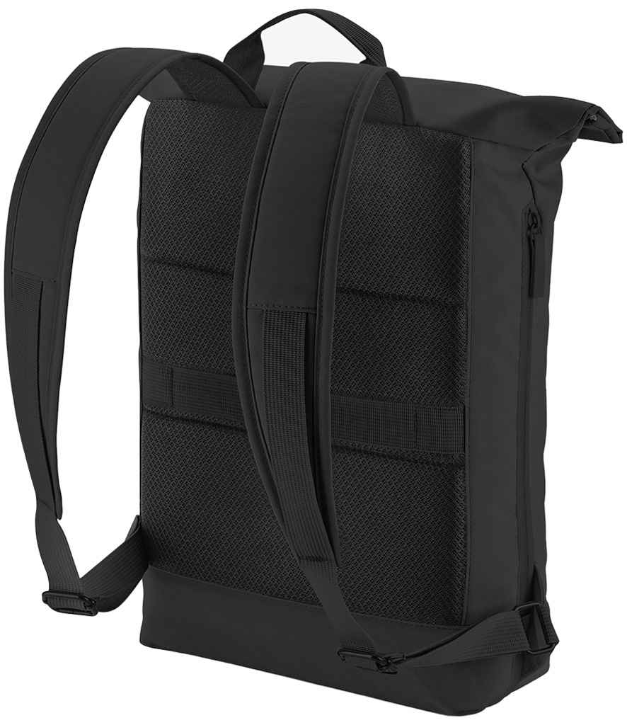 BagBase Simplicity Roll-Top Backpack Lite - Black