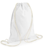 BagBase Sublimation Gymsac - White