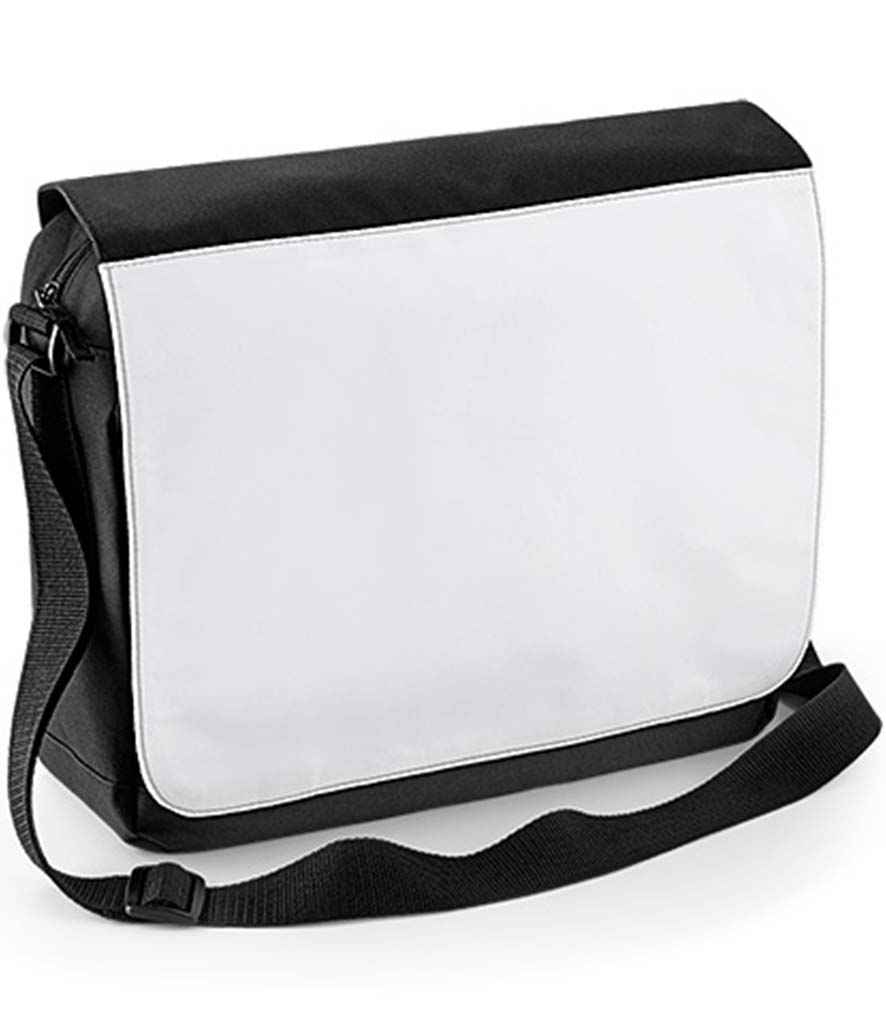 BagBase Sublimation Messenger Bag - Black