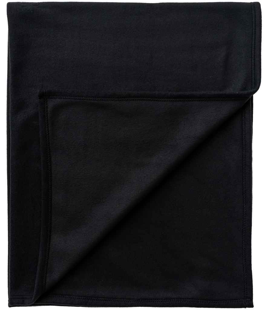Brand Lab Large Polar Fleece Blanket - Black