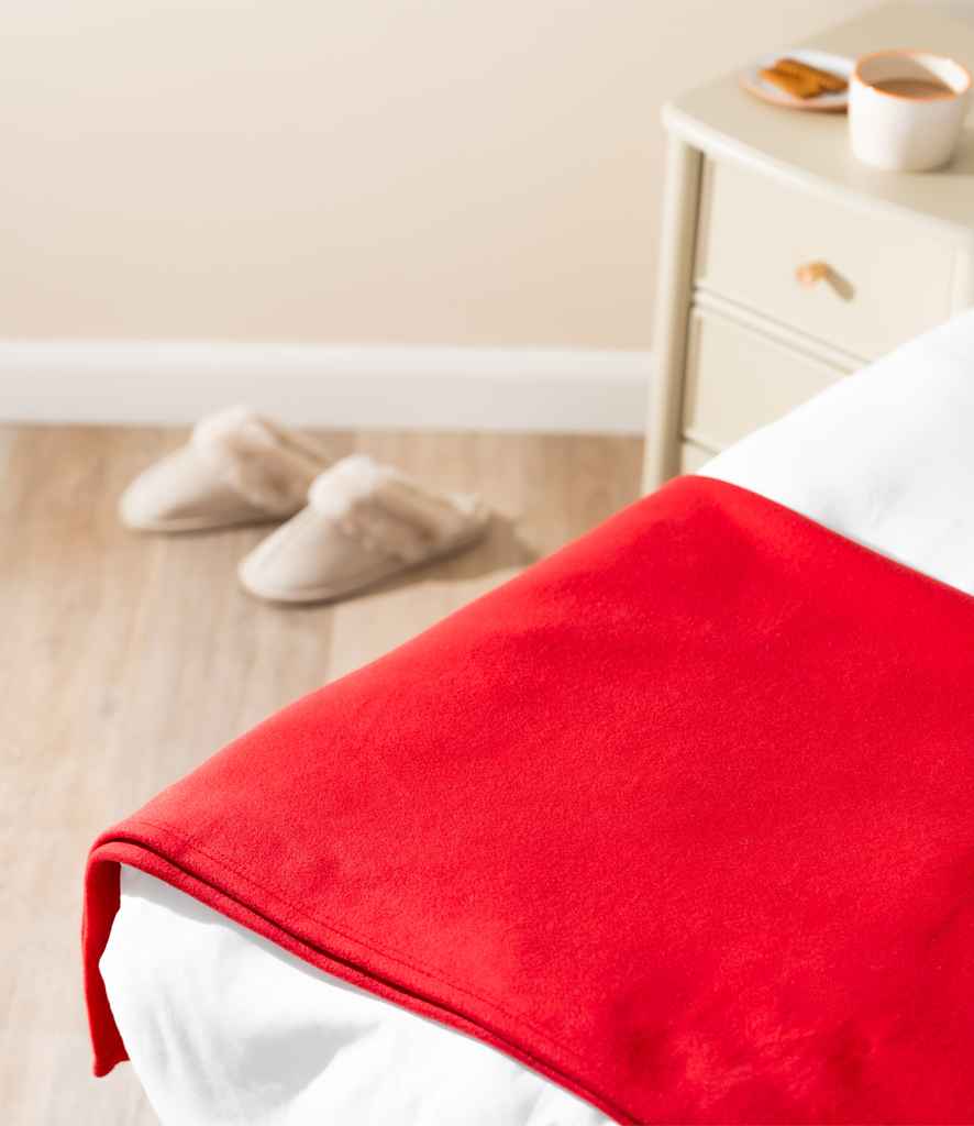 Brand Lab Large Polar Fleece Blanket - Red
