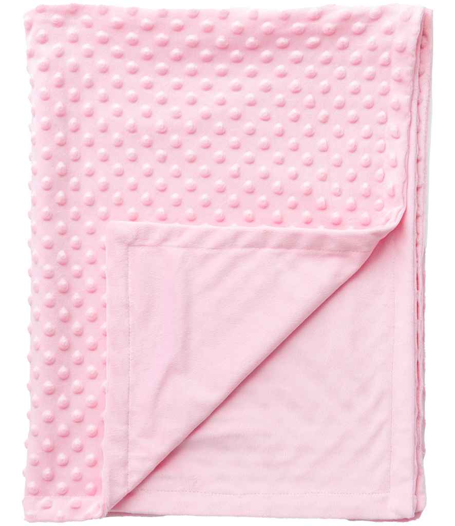 Brand Lab Minky Fleece Blanket - Light Pink