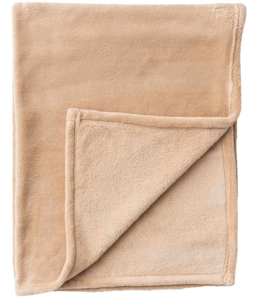 Brand Lab Pet Teddy Fleece Blanket - Camel